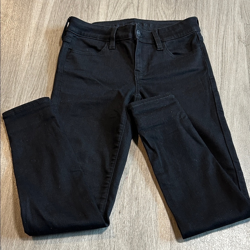 American Eagle Outfitters Dark Black Skinny Jeans